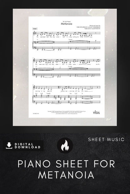 Metanoia - Piano Sheet [digital]